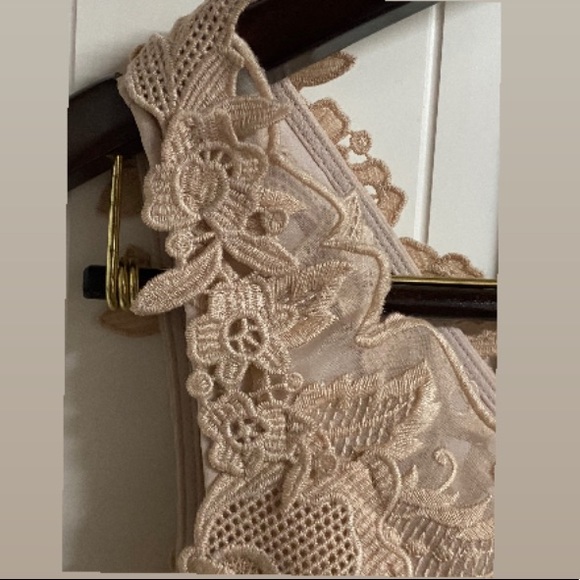 KOBI HALPERIN Cream Sleeveless Dress Size 4 - Picture 6 of 9